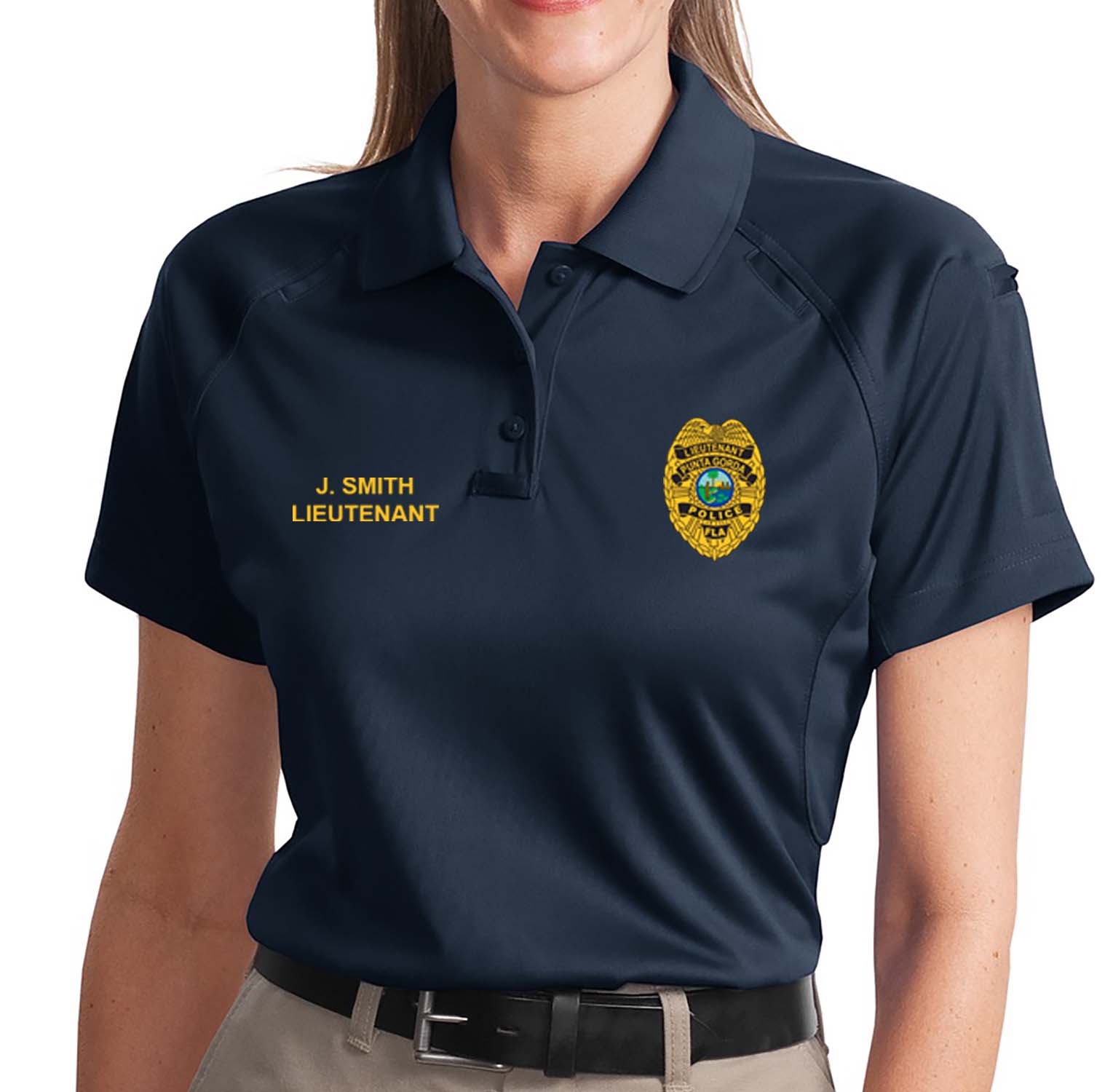 Department Polo, Navy (Women's Short Sleeve)
